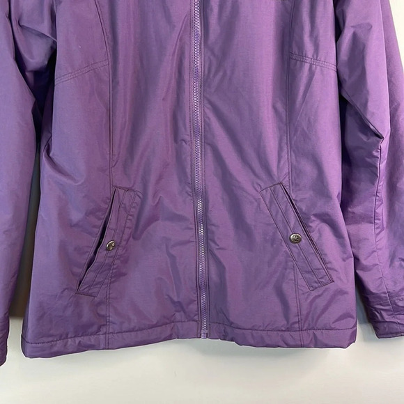 COLUMBIA OmniShield Fitted Ski Jacket Purple Fleece Lined Lightweight Pockets M - Picture 4 of 11